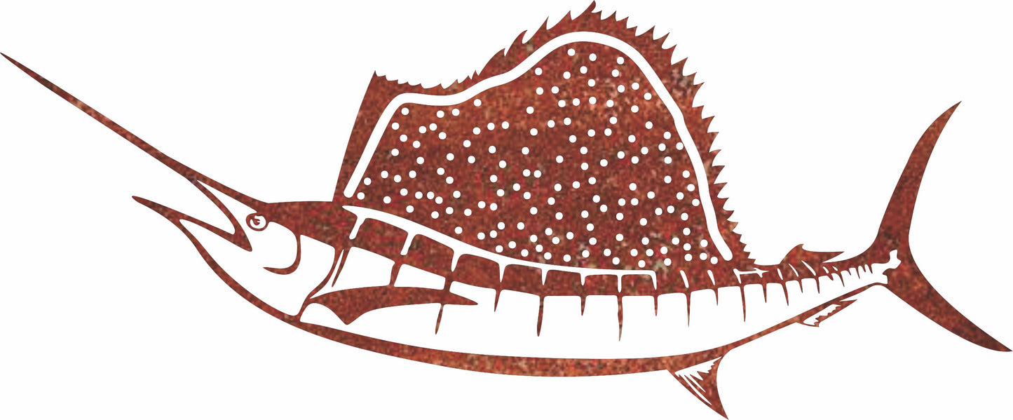 Free Blue Marlin Laser Cut File – DXF & SVG for Cricut laser cut