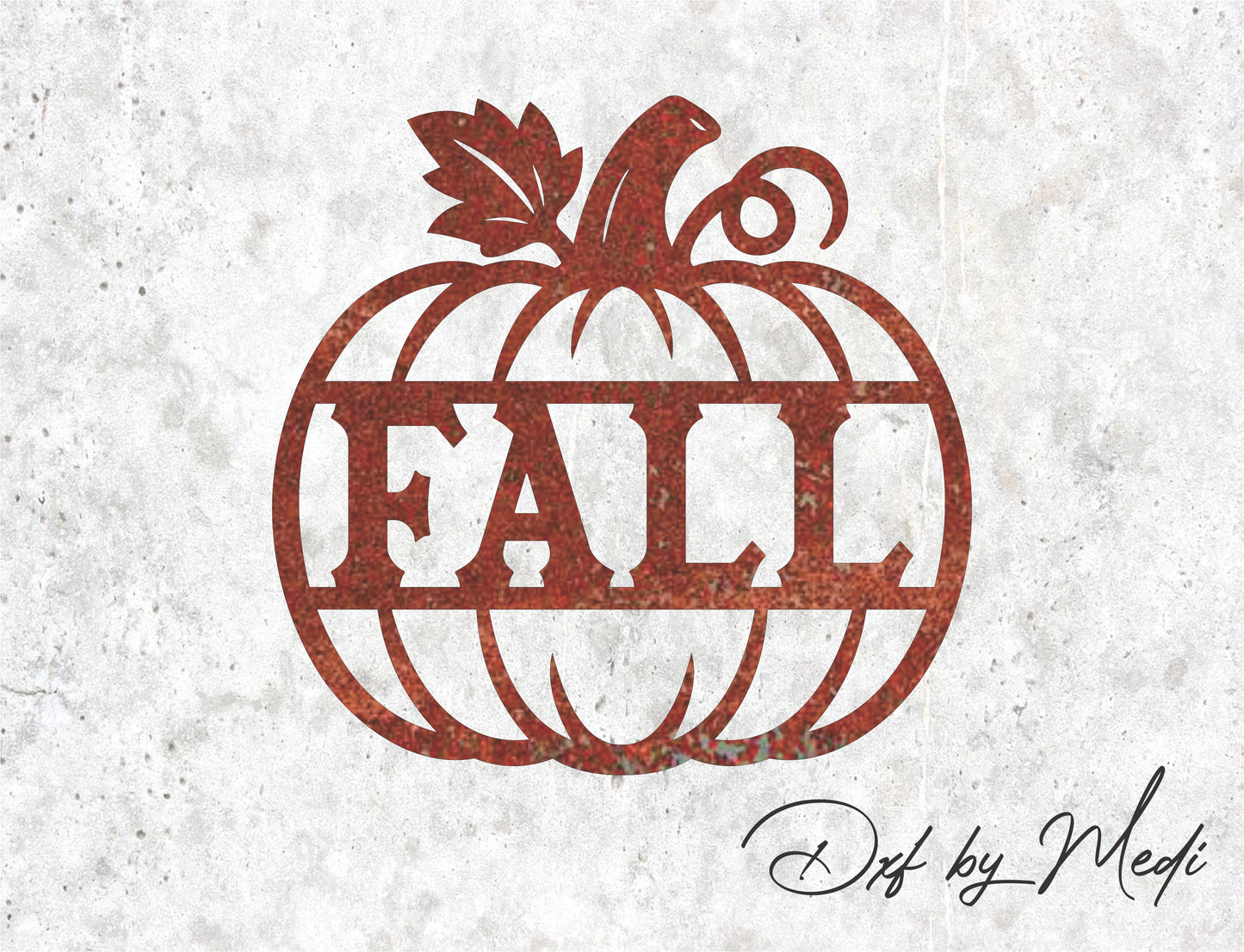 Fall Pumpkin Sign Farmhouse Autumn Wall Art (SVG, DXF, CDR Files)
