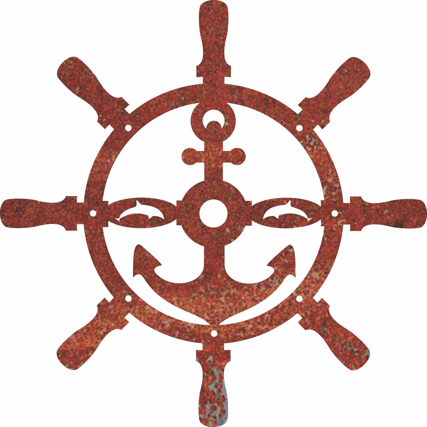 Free Rudder with Anchor Laser Cut File – DXF & SVG Download