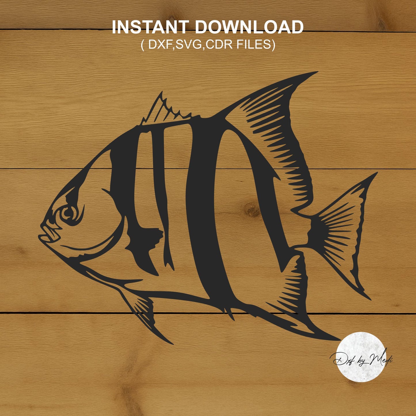Angel Fish DXF & SVG Files | Ready-to-Cut