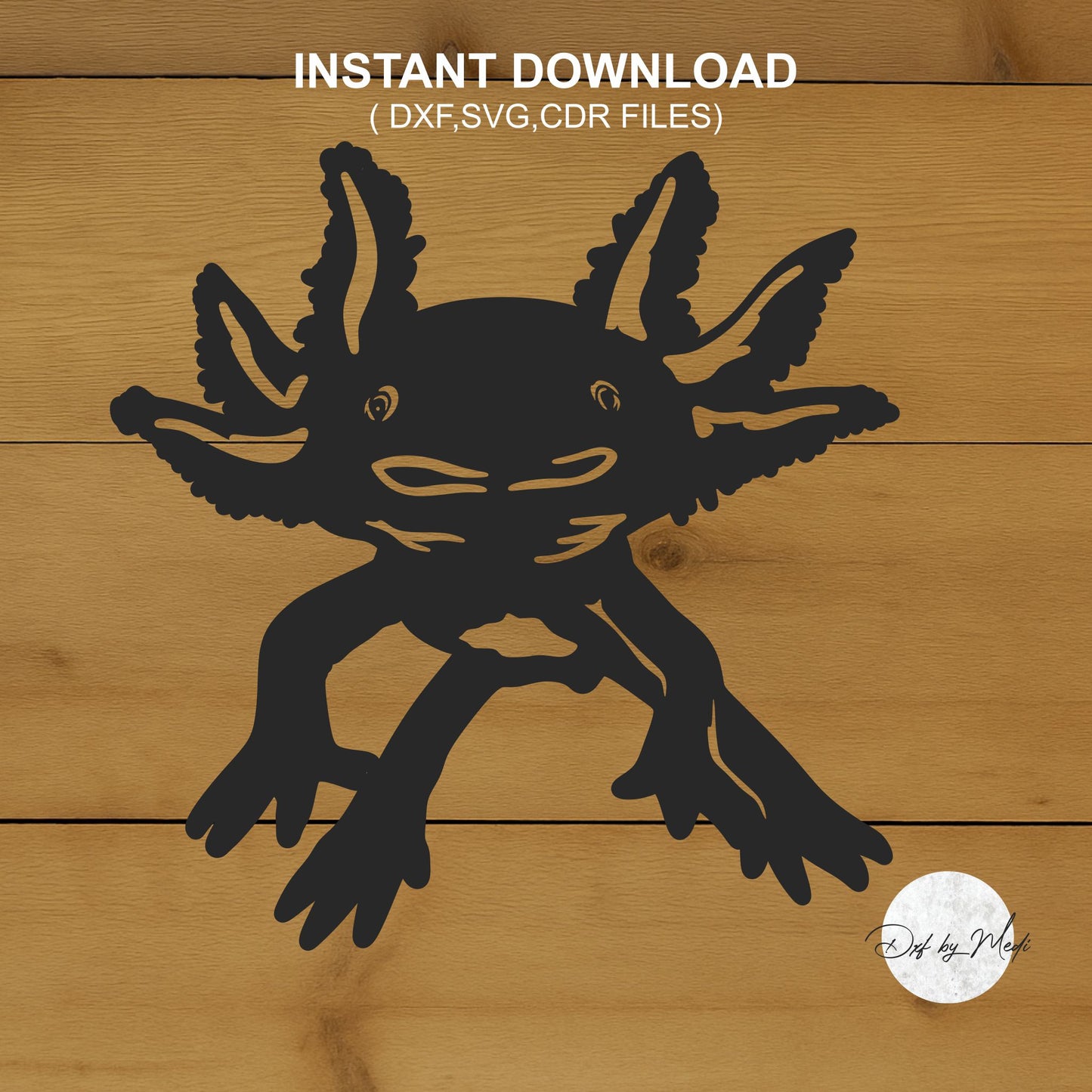 Axolotl Fish DXF & SVG Files | Ready-to-Cut