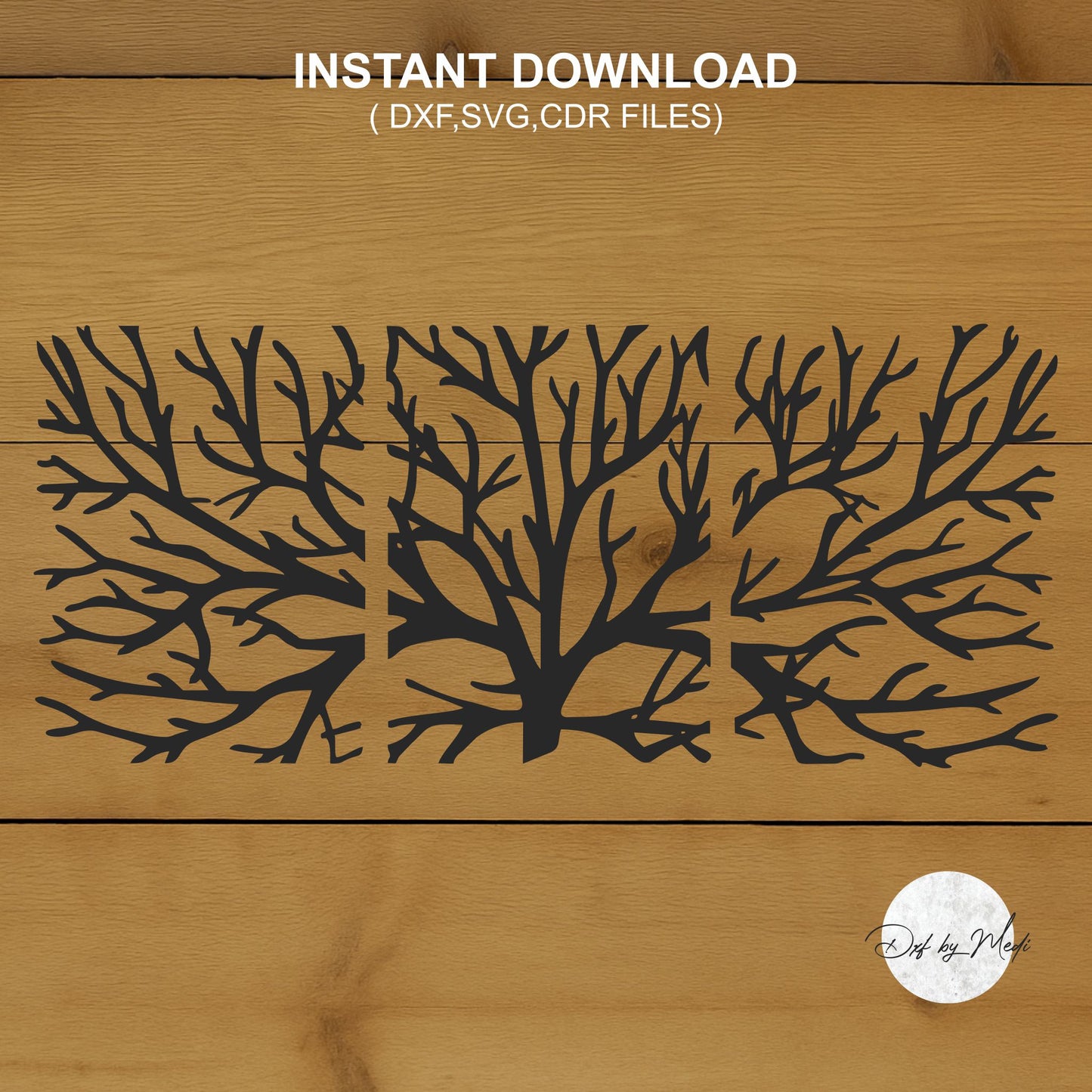 Branches Wall Decor DXF SVG File for Cnc plasma laser Cutting - DIY Home Decoration
