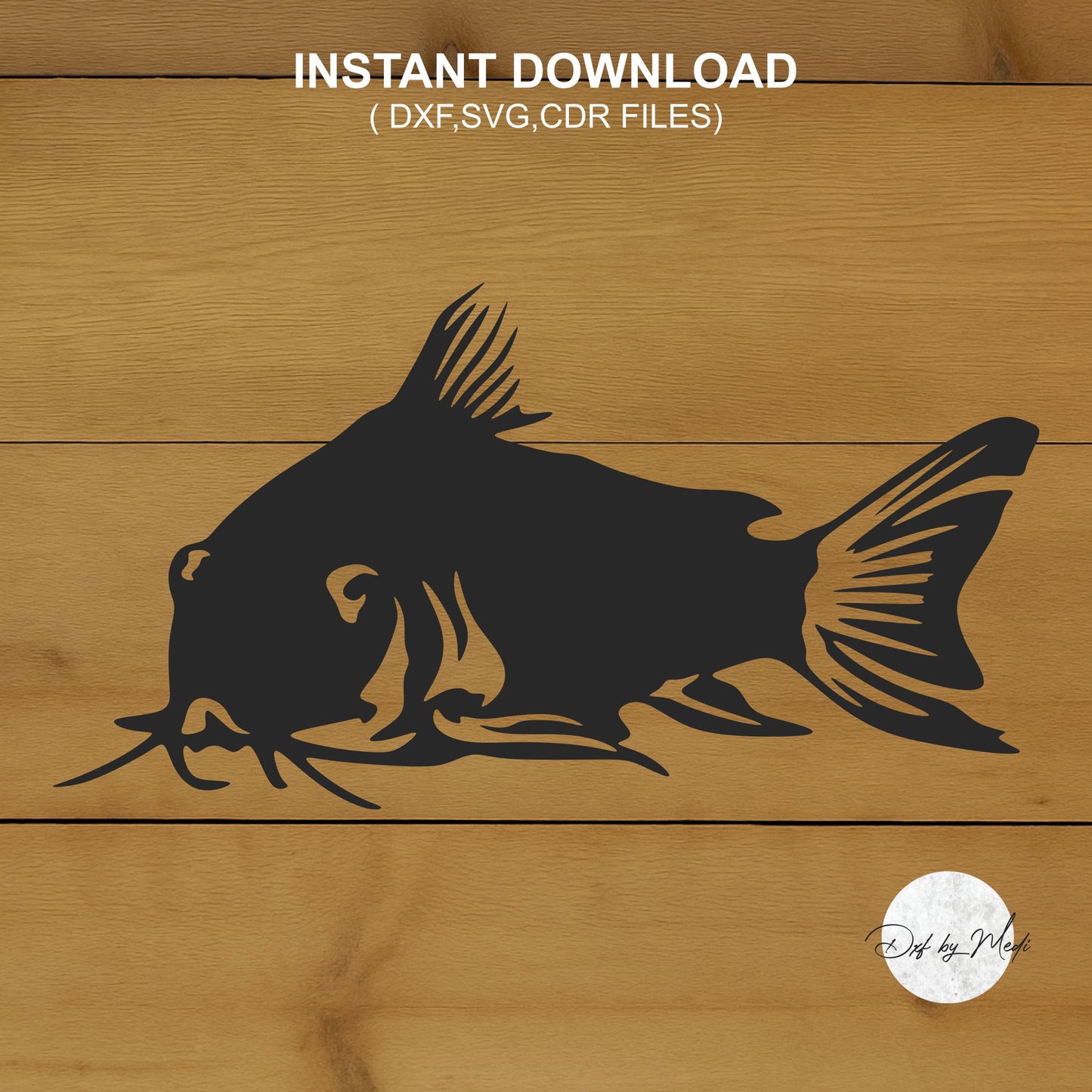 Catfish Fish DXF & SVG Files | Ready-to-Cut
