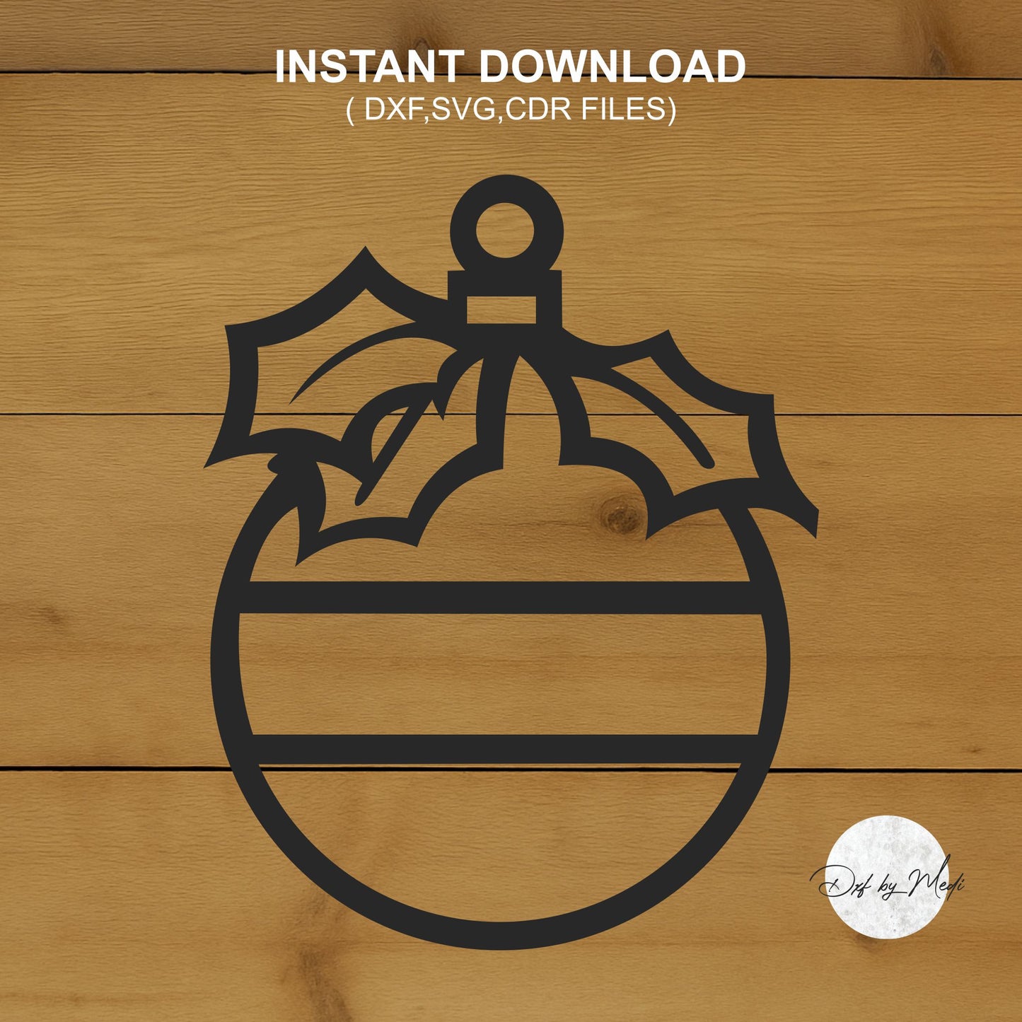 Christmas ornaments- DXF SVG files for Plasma Cnc Laser Waterjet Ready to cut clipart file