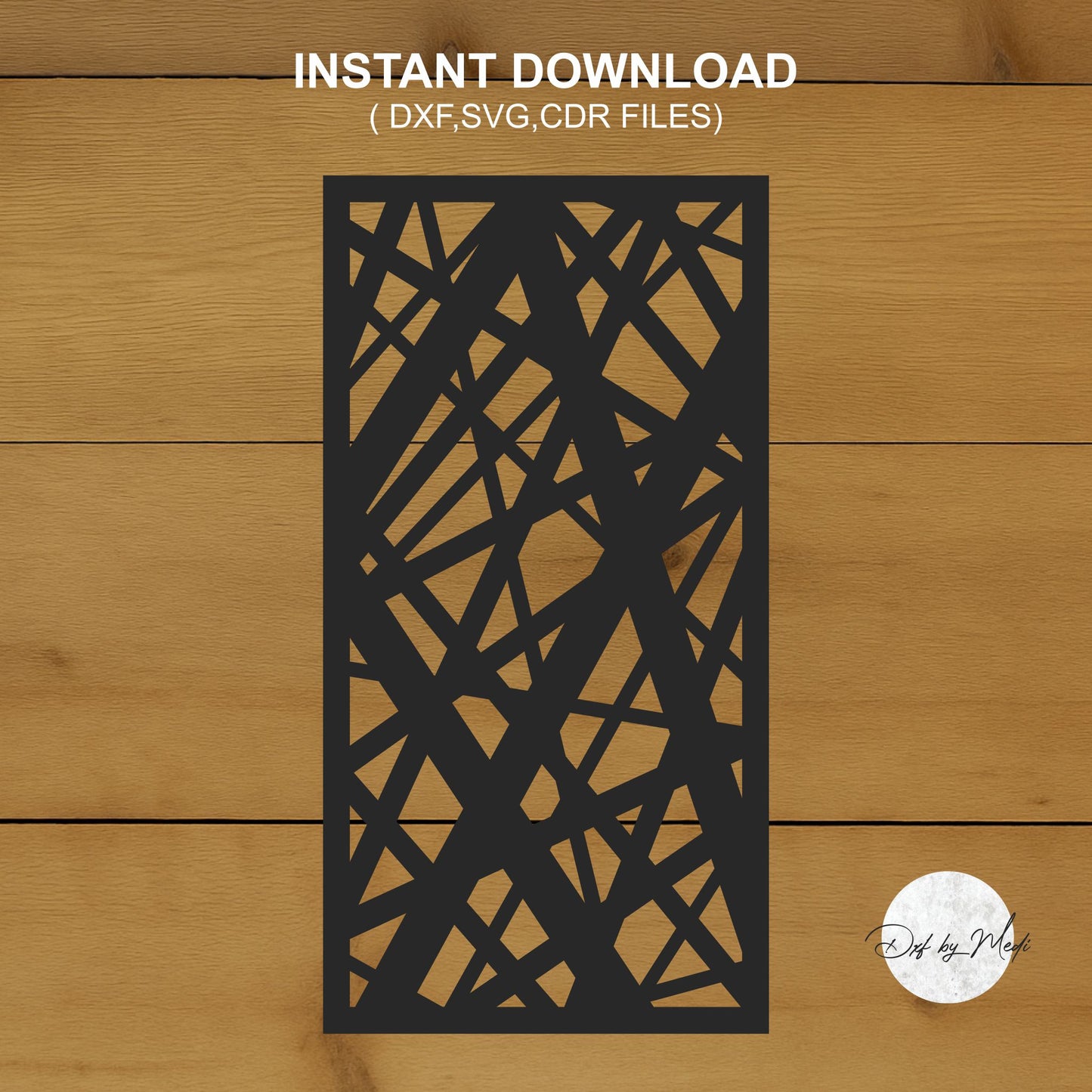 Door Pattern DXF SVG files - Digital Download