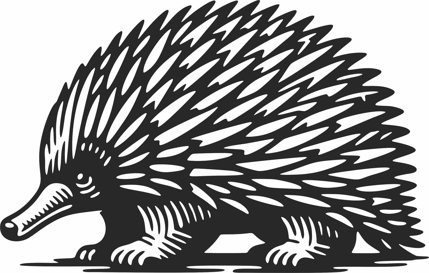 Echidna Laser Cut Design – Australian Wildlife SVG DXF CDR Digital File