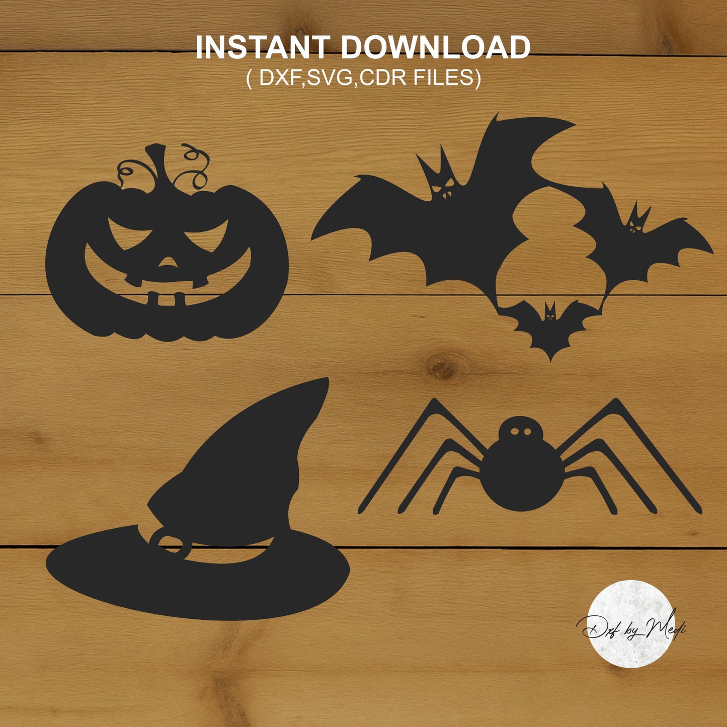 Halloween HQ SVG Pack, Spooky SVG laser cut file, Halloween Gift Idea svg, Fall svg Bundle, Pumpkin svg, Halloween Clipart, dxf, cnc plasma