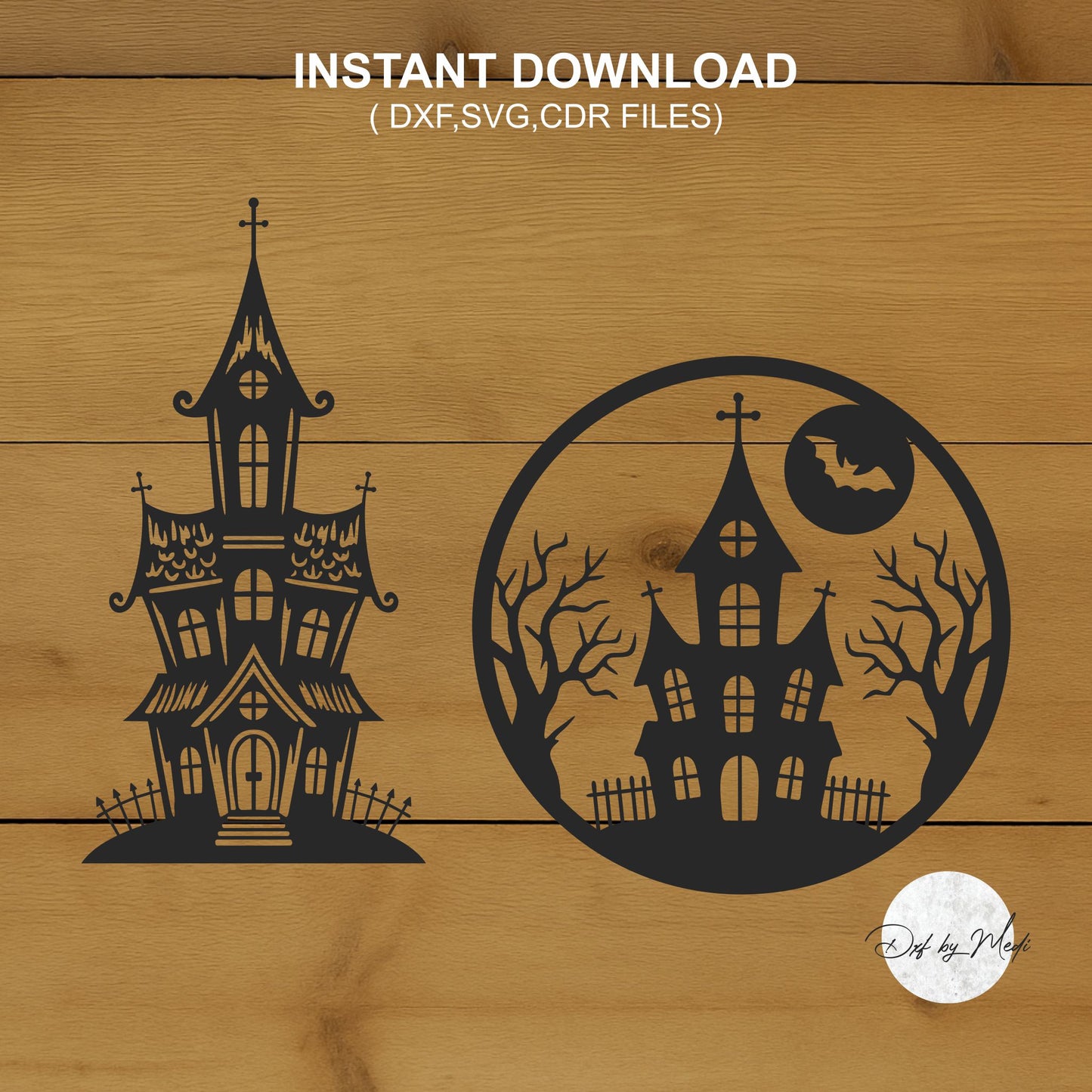 Haunted House SVG Bundle – Halloween Spooky Mansion Cut Files