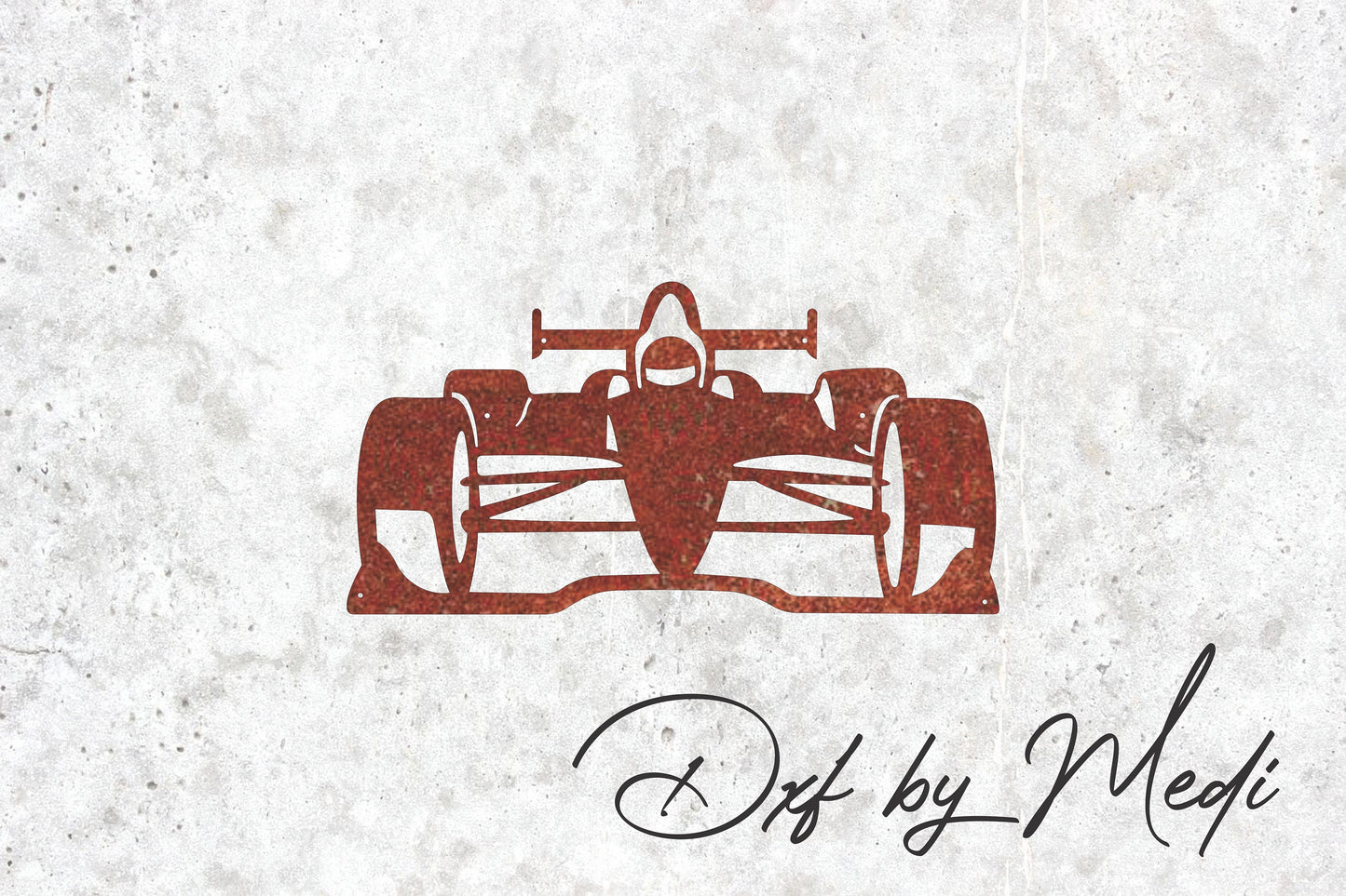 Formula Racing Car DXF SVG File for CNC Plasma, Laser, and Waterjet Cutting - garage decoration