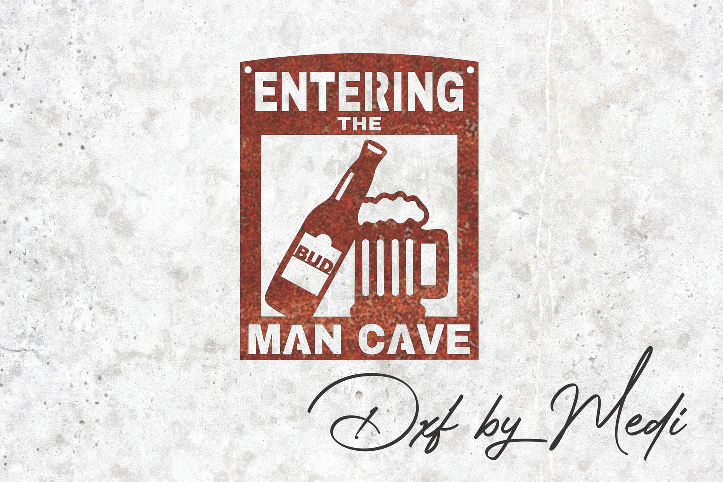 Beer sign Man Cave fathers day-gift for him-- DXF SVG files for Plasma Cnc Laser Waterjet Ready to cut clipart file
