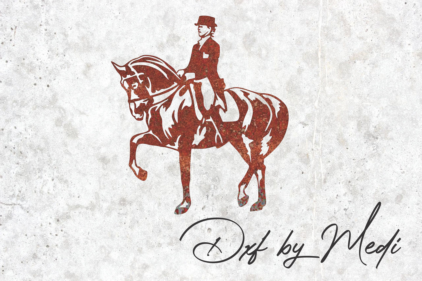 equitation horse lover - DXF SVG files for Plasma Cnc Laser Waterjet Ready to cut clipart file