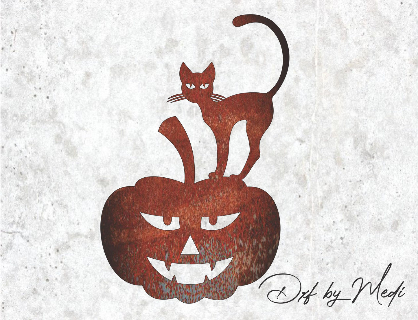 Cat on Jack in svg, Halloween Door Hanger svg, Spooky decor sign svg, Halloween Laser Cut Files, Halloween dxf, cnc plasma, laser cut file