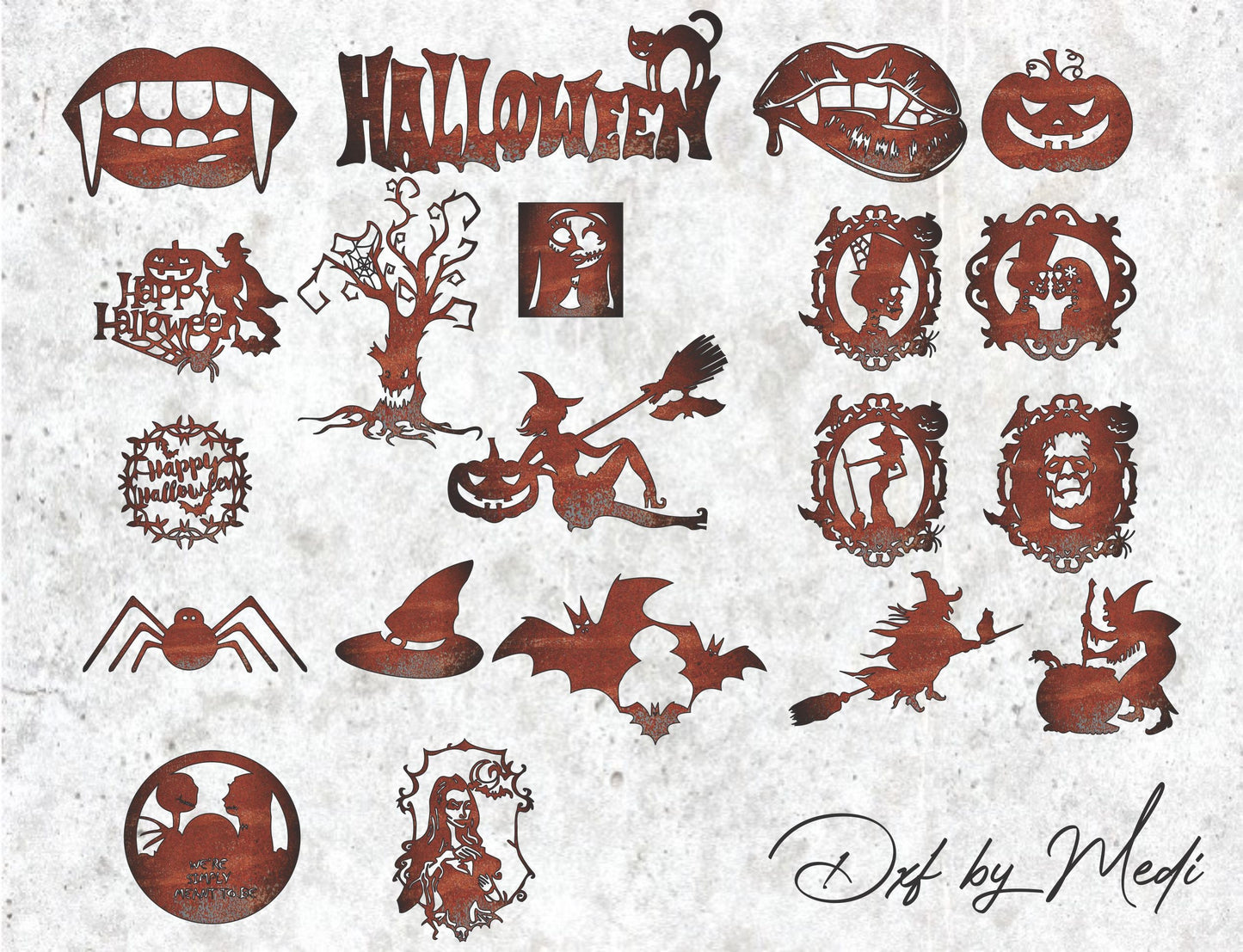 Halloween HQ SVG Pack, Spooky SVG laser cut file, Halloween Gift Idea svg, Fall svg Bundle, Pumpkin svg, Halloween Clipart, dxf, cnc plasma