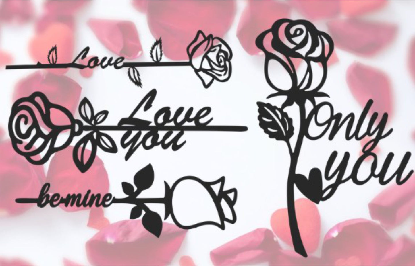 Rose SVG Bundle – Romantic Laser Cut & Cricut Files
