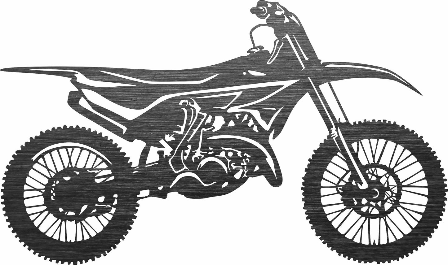Motocross Silhouette - SVG DXF File for Laser Cutting and CNC
