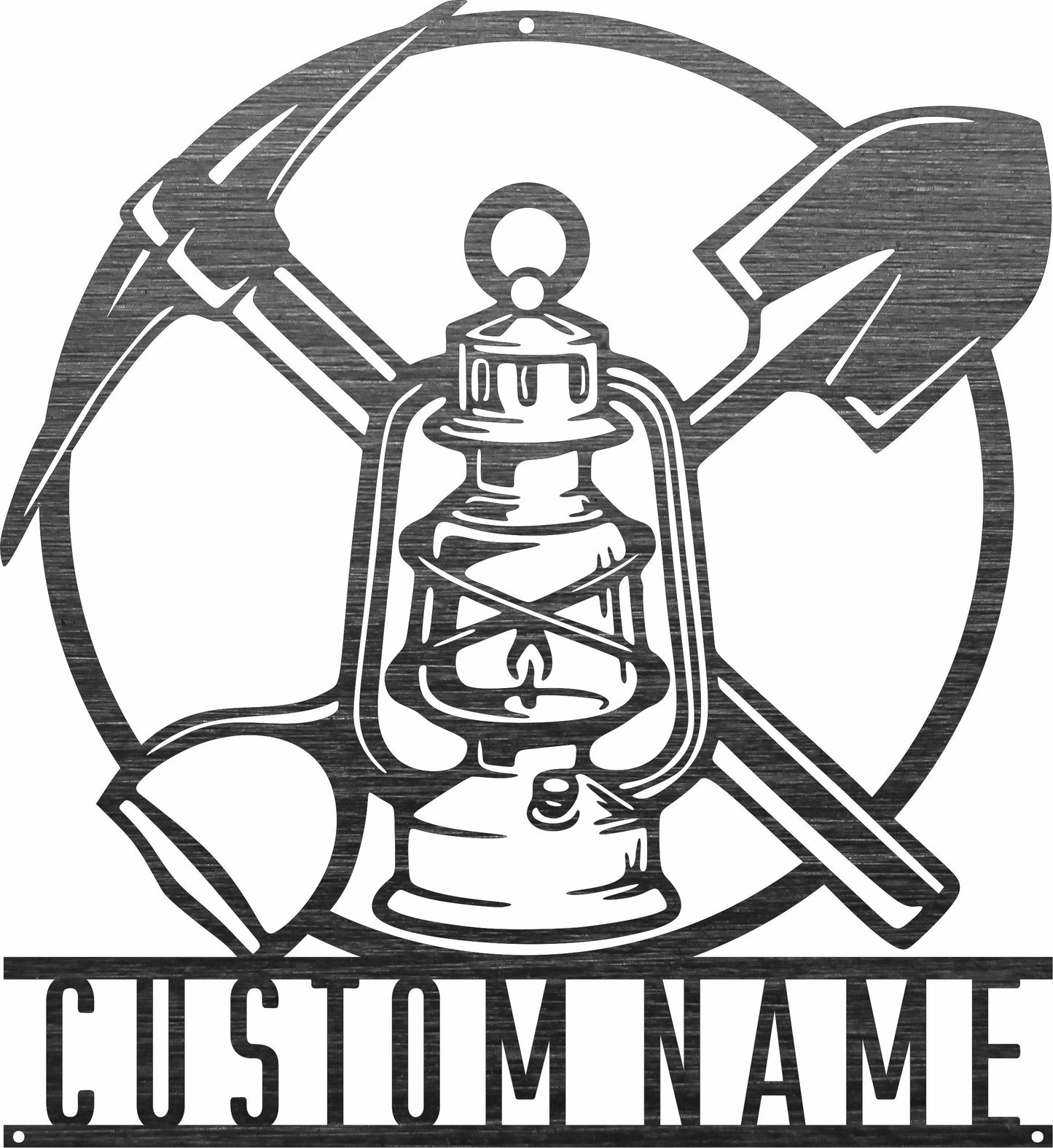 Old Lamp Monogram - Personalized SVG DXF File for Laser Cutting