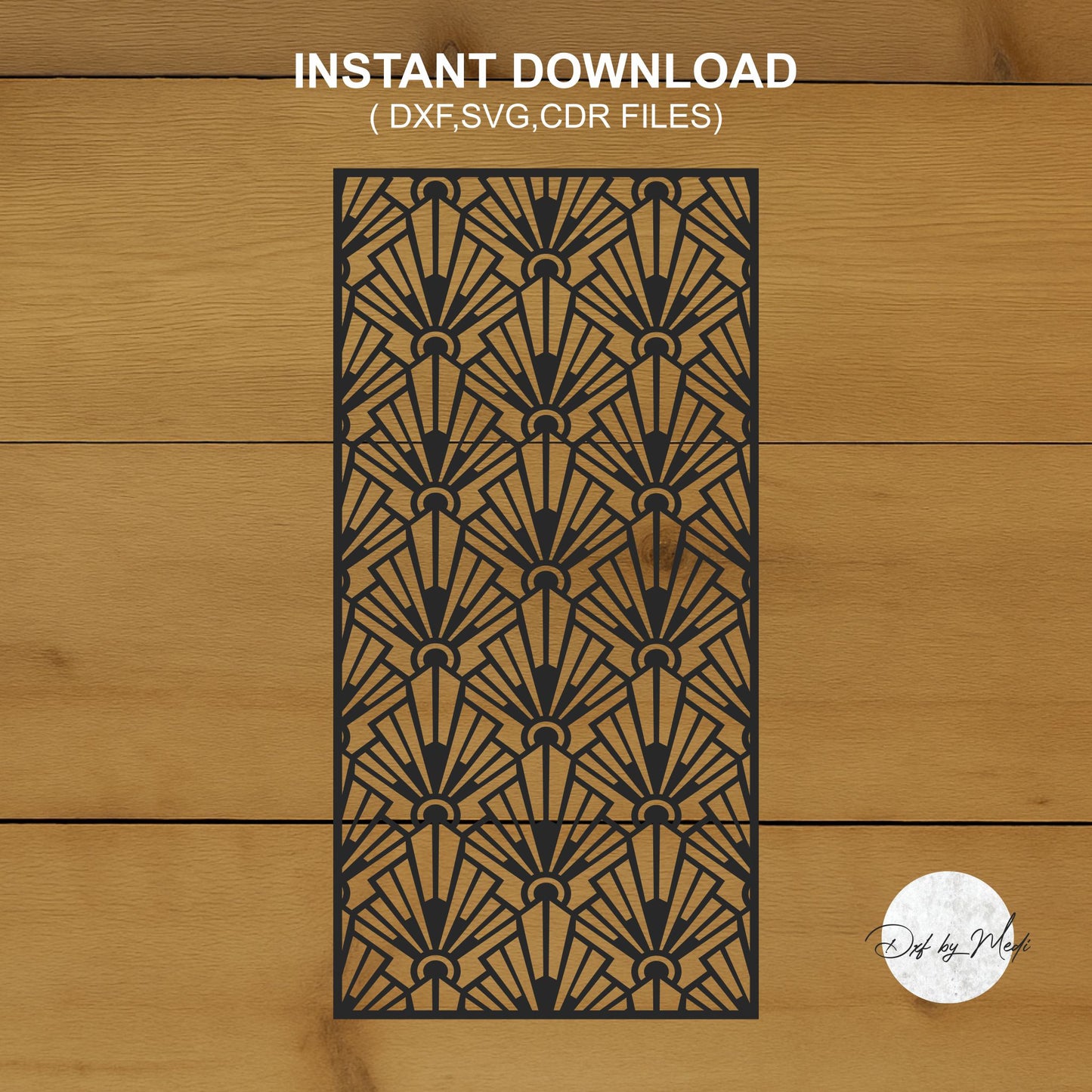 wall pattern- door wall screen - DXF SVG files for Plasma Cnc Laser Waterjet Ready to cut clipart file