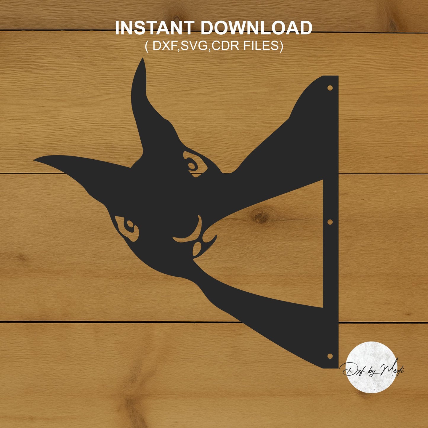 Peeking Rabbit Tree Stake DXF svg Files - Instant Download for Laser, Plasma, Waterjet Cutting