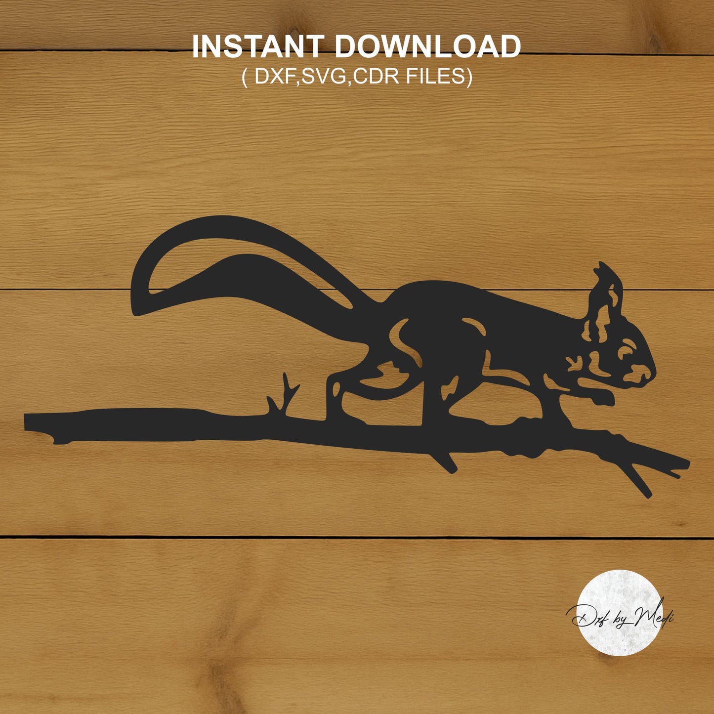 Squirrel Tree Stake - SVG DXF Files for Plasma and Laser Cutting