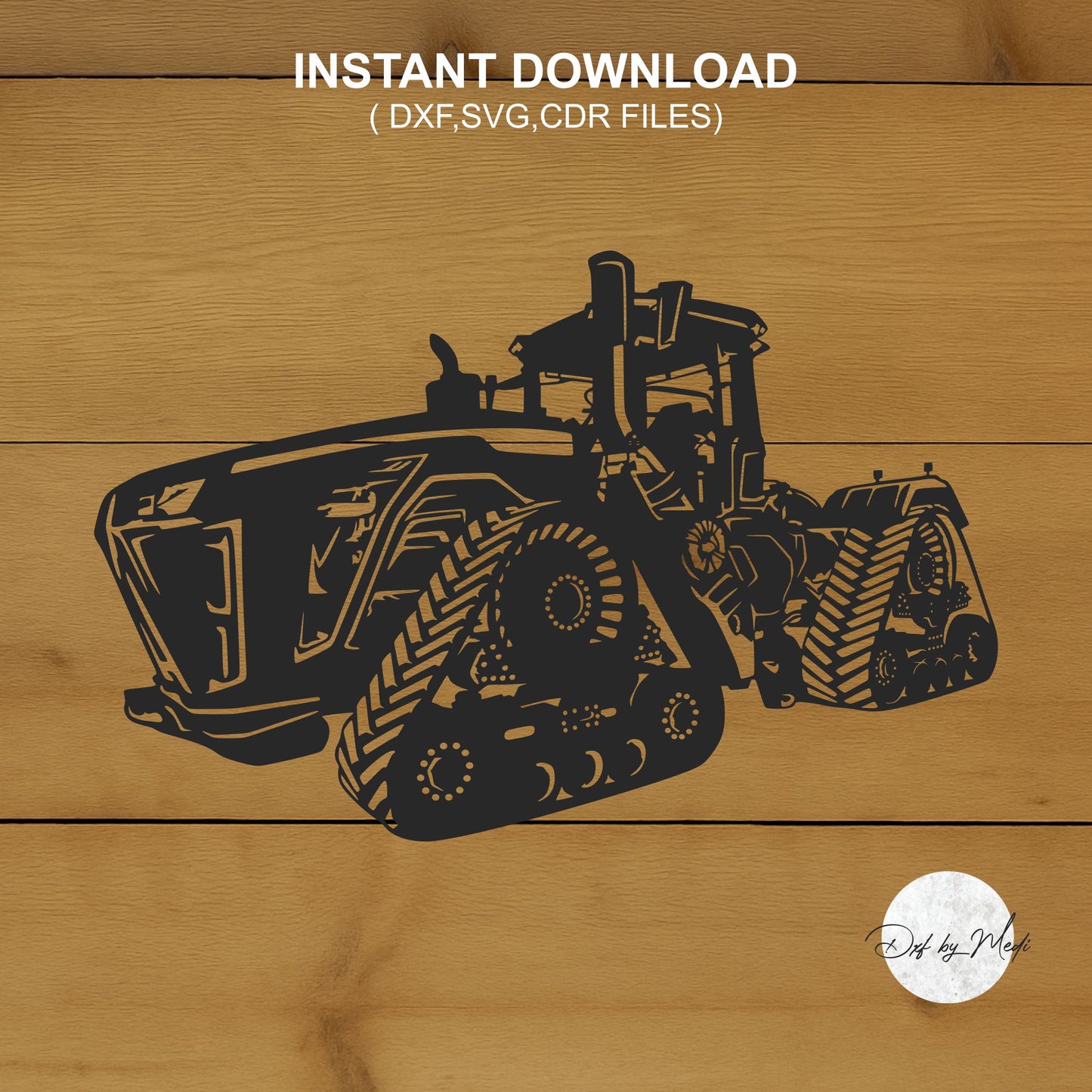 Tractor - DXF SVG File for Cnc plasma laser Cutting - Coastal Decor & DIY Projects