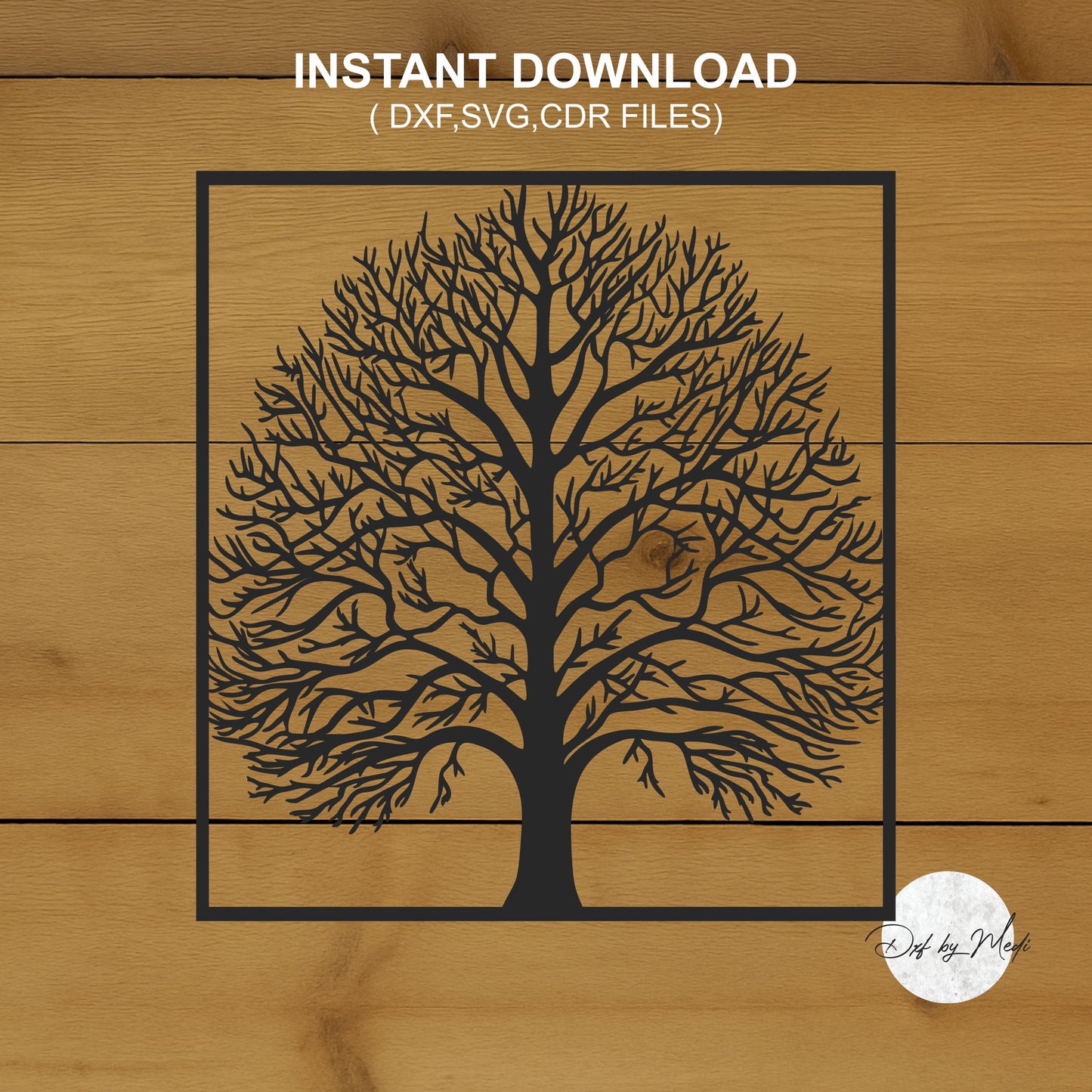 tree wall art decor - DXF SVG files for Plasma Cnc Laser Waterjet Ready to cut