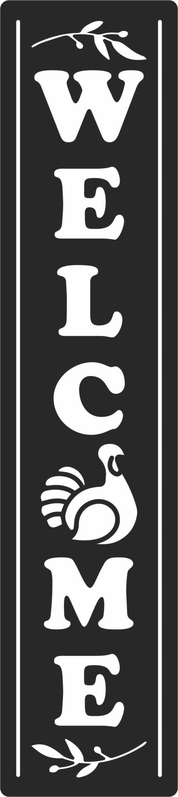 welcome sign - DXF SVG files for Plasma Cnc Laser Waterjet Ready to cut clipart file