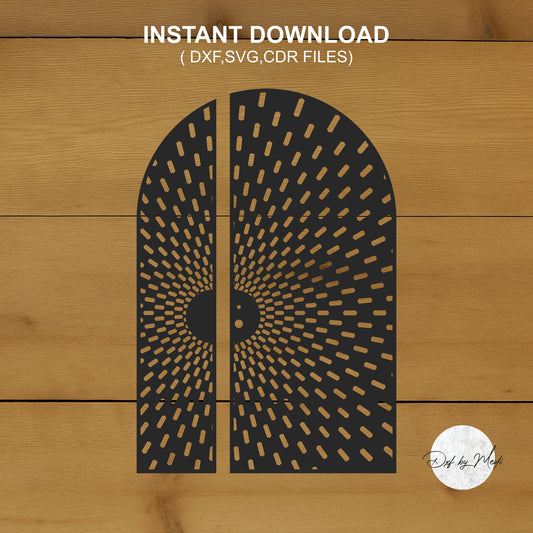 Arch Panel SVG DXF | Laser Cut Door Design | CNC Plasma File