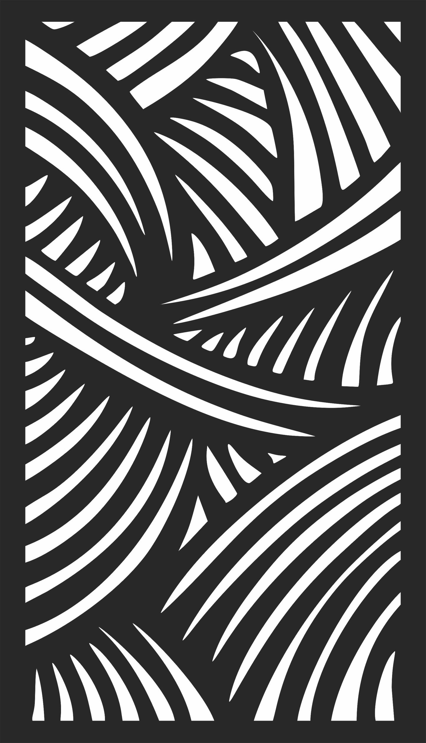 Modern Abstract Decorative Laser Cut Panel – SVG DXF CDR Digital File