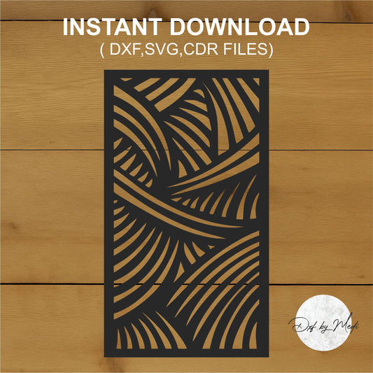 Modern Abstract Decorative Laser Cut Panel – SVG DXF CDR Digital File