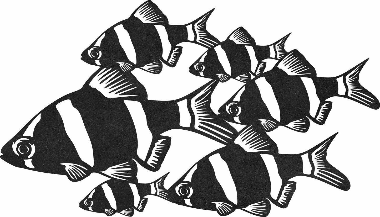 Barbs Schooling Fish DXF & SVG Files | Ready-to-Cut