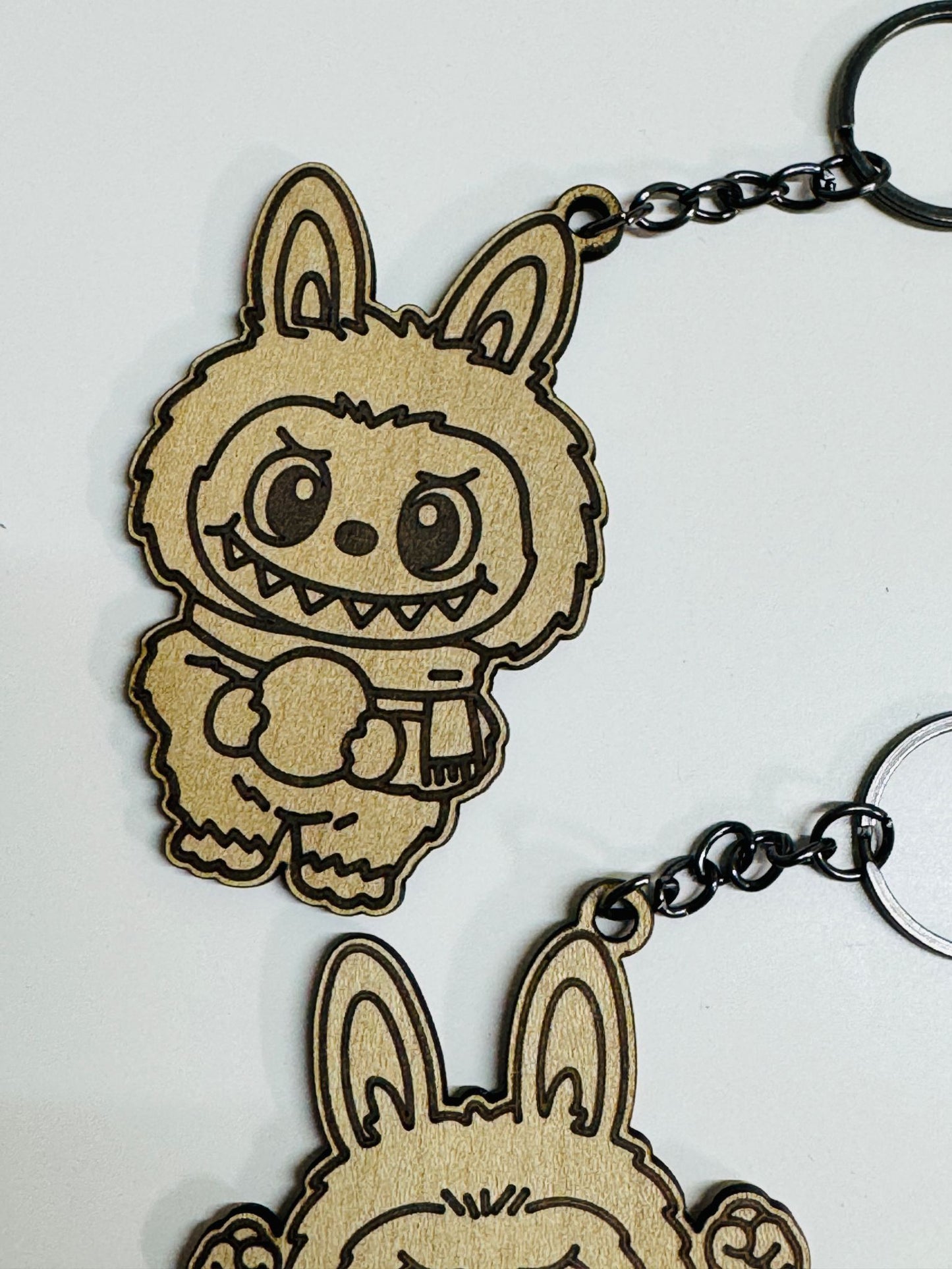 Labubu Keychain SVG Bundle – Cute Laser Cut Digital Files CDR, Svg, Dxf