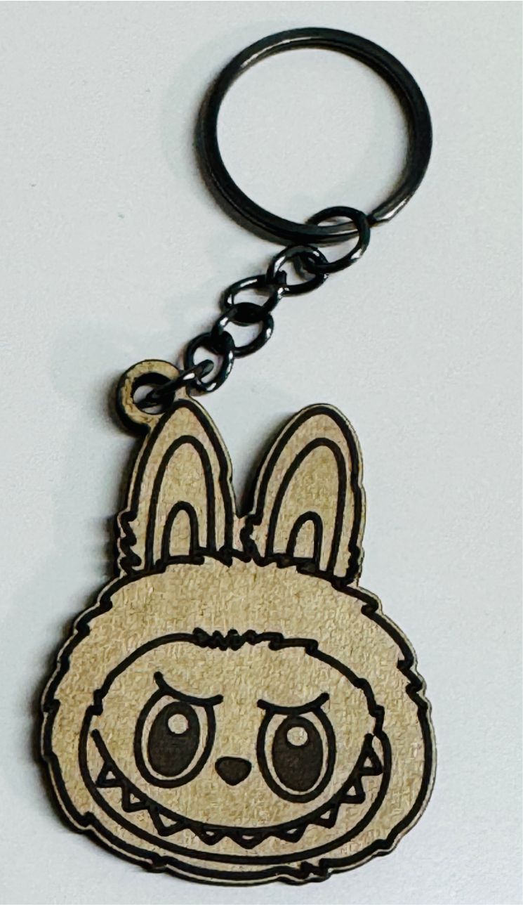 Labubu Keychain SVG Bundle – Cute Laser Cut Digital Files CDR, Svg, Dxf