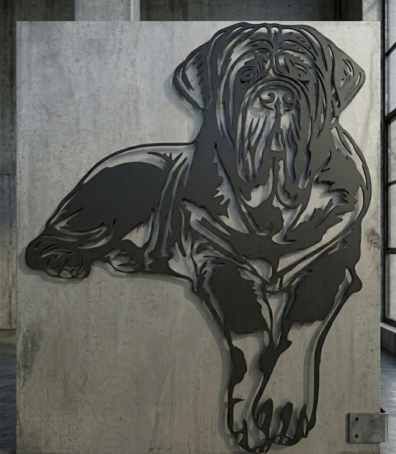 Neapolitan Mastiff Dog Laser Cut Files  –  SVG DXF CDR Digital Download
