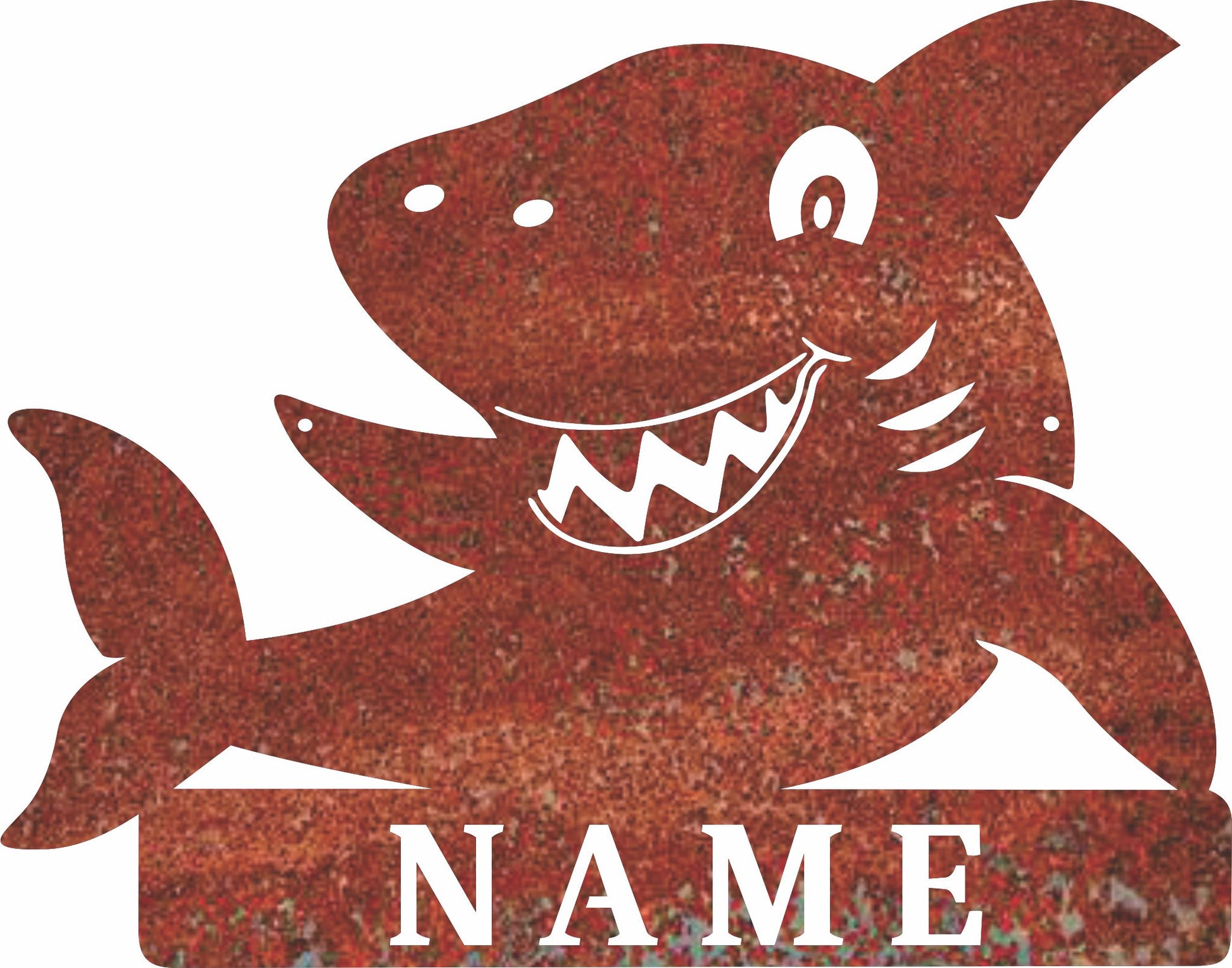 Free Shark Monogram for Kids – DXF & SVG Laser Cut File