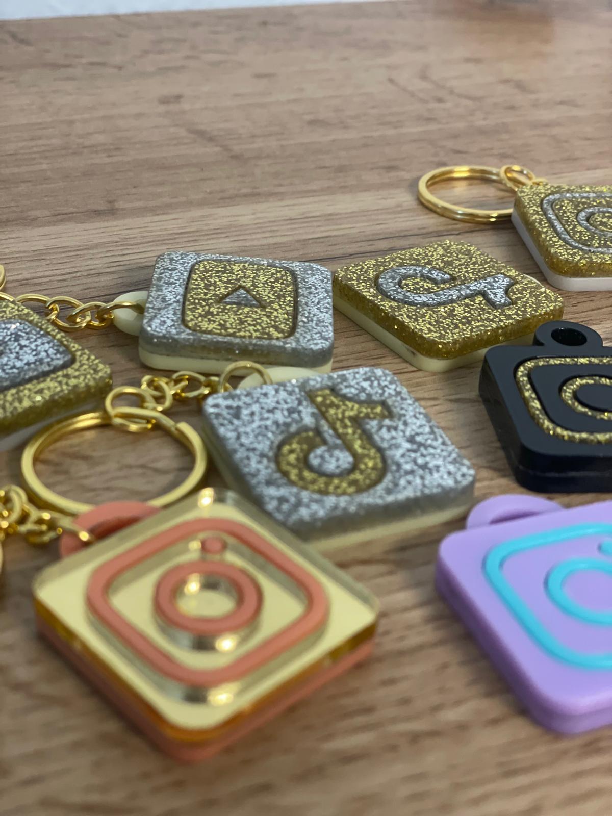 NFC Social Media Keychain Tag Bundle –  CDR Svg Dxf Files