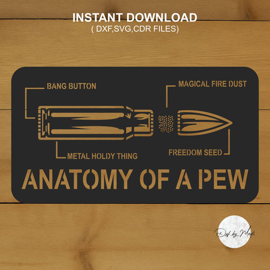 Anatomy of a Pew Wall Art DXF Cut File for Laser and Plasma Cnc Cutting - DXF SVG files Ready to cut