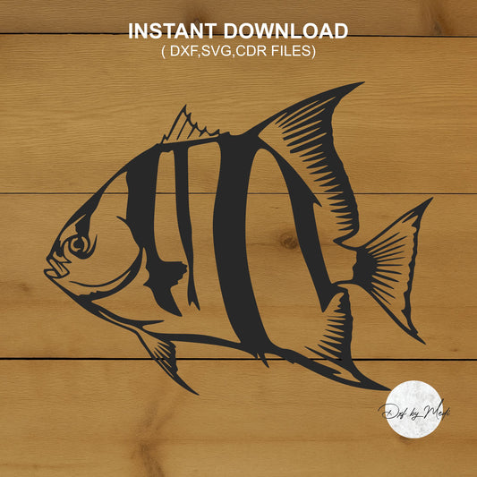 Angel Fish DXF & SVG Files | Ready-to-Cut
