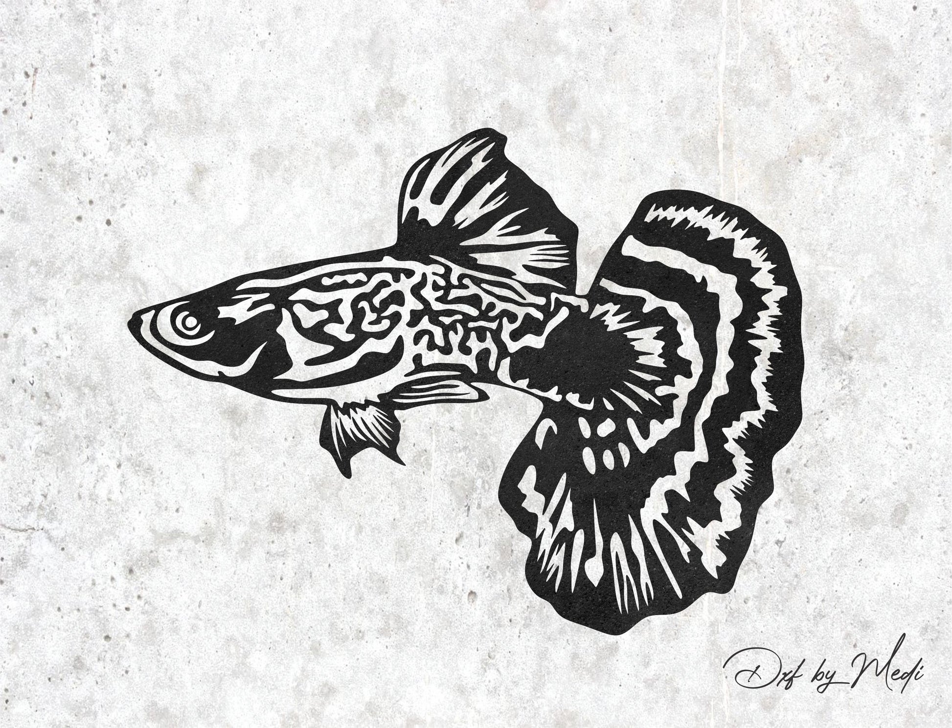 Betta Fish DXF & SVG Files | Ready-to-Cut
