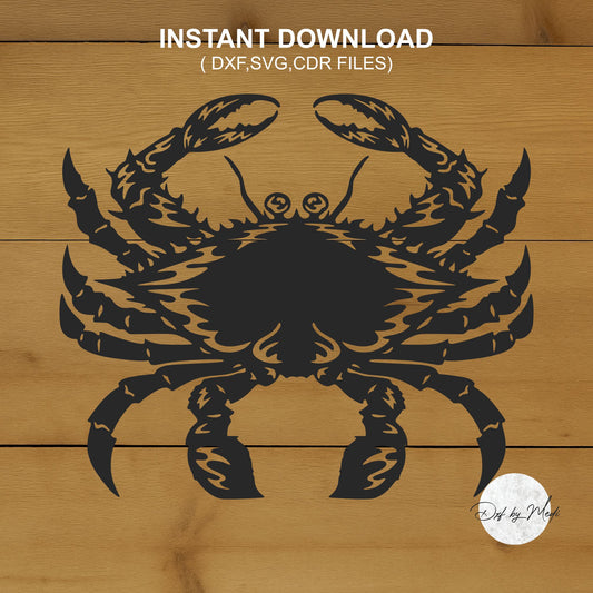 Blue Crab - DXF SVG File for CNC Plasma, Laser cut, and Waterjet Cutting