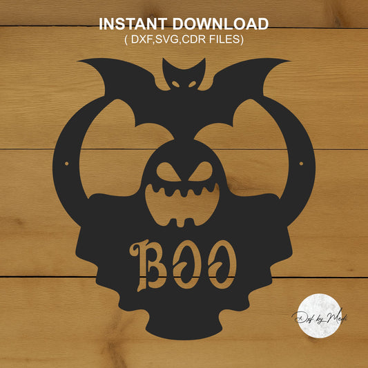 boo halloween clipart name- dxf files for cnc plasma - laser cut files- custom gift