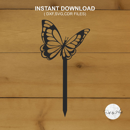 Butterfly Stake DXF Cut File for Laser and Plasma Cnc Cutting - DXF SVG files Ready to cut
