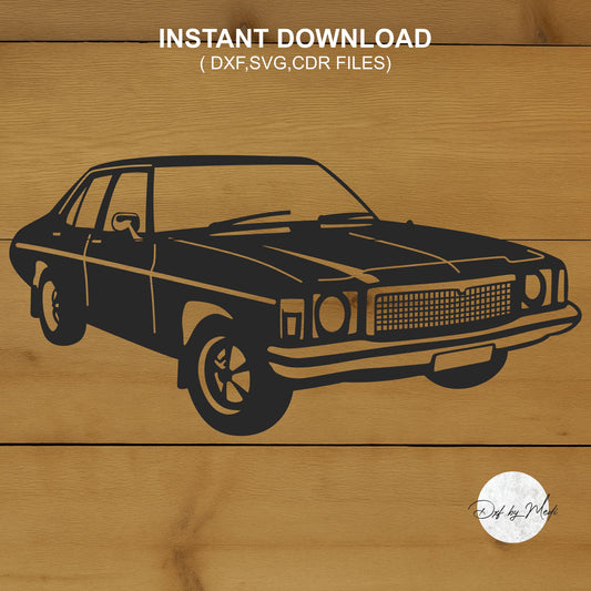 Classic old Car Clipart DXF SVG File for CNC Plasma, Laser, and Waterjet Cutting - retro car