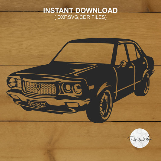 Classic Car DXF Svg Files for CNC Cutting - Retro Auto Decor & DIY Metal Art Design"