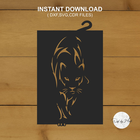Cat wall panel Sign DXF Cut File for Laser and Plasma Cnc Cutting - DXF SVG files Ready to cut