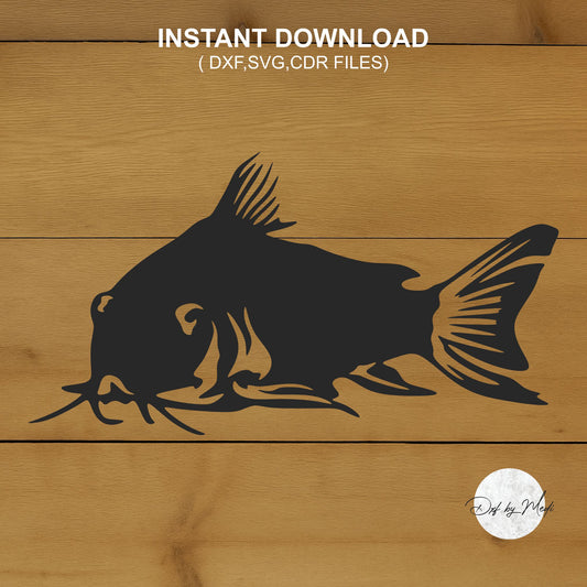 Catfish Fish DXF & SVG Files | Ready-to-Cut