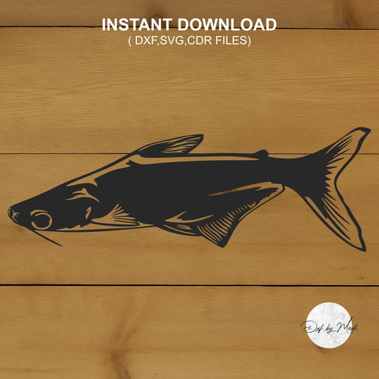 Catfish Fish DXF & SVG Files | Ready-to-Cut
