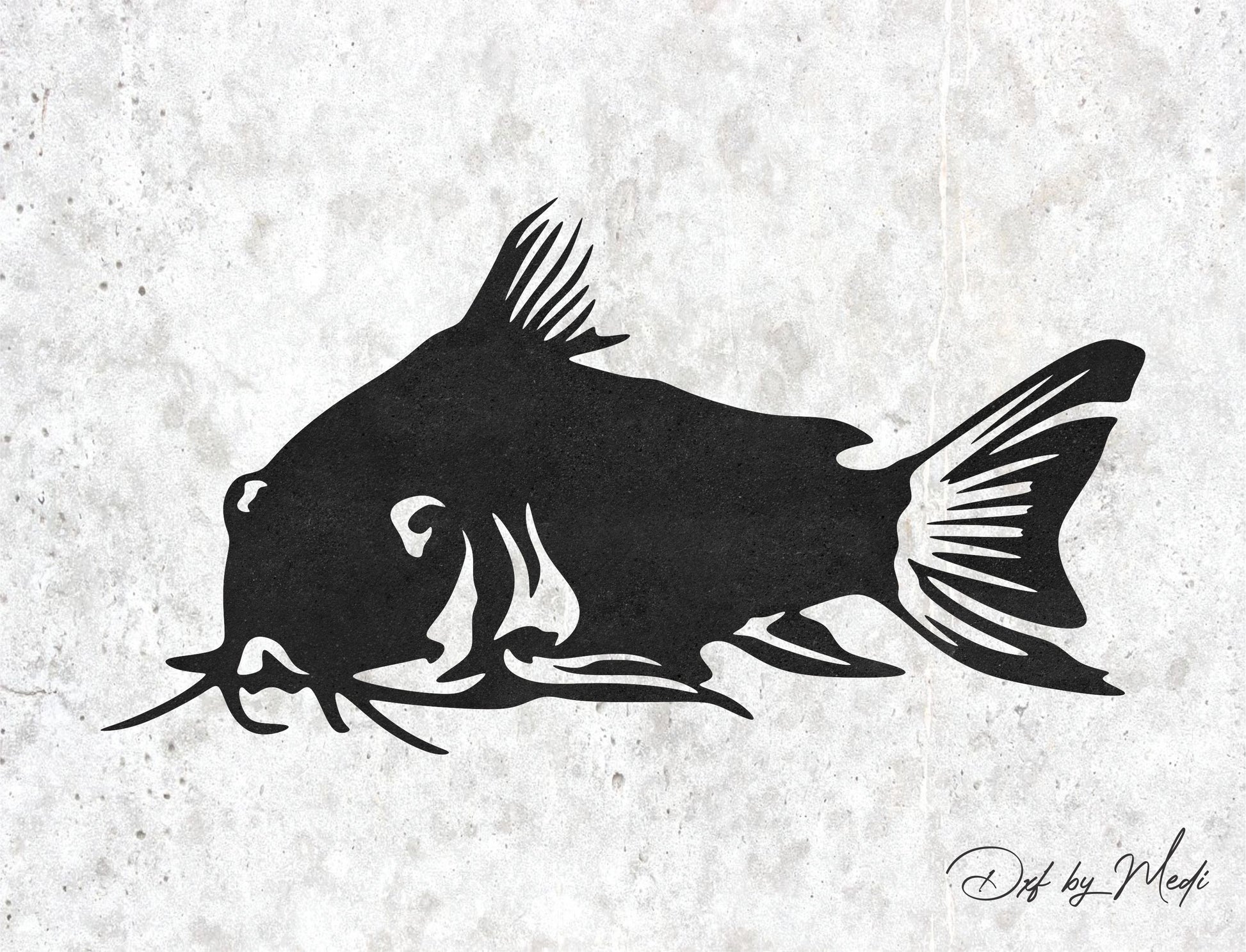 Catfish Fish DXF & SVG Files | Ready-to-Cut