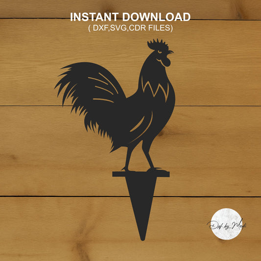 Chicken Stakes - DXF SVG files for Plasma Cnc Laser Waterjet Ready to cut clipart file