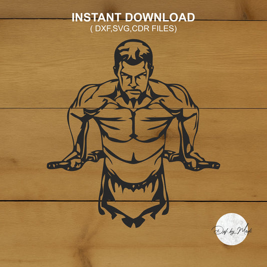 Workout gym fitness - DXF SVG files for Plasma Cnc Laser Waterjet Ready to cut clipart file