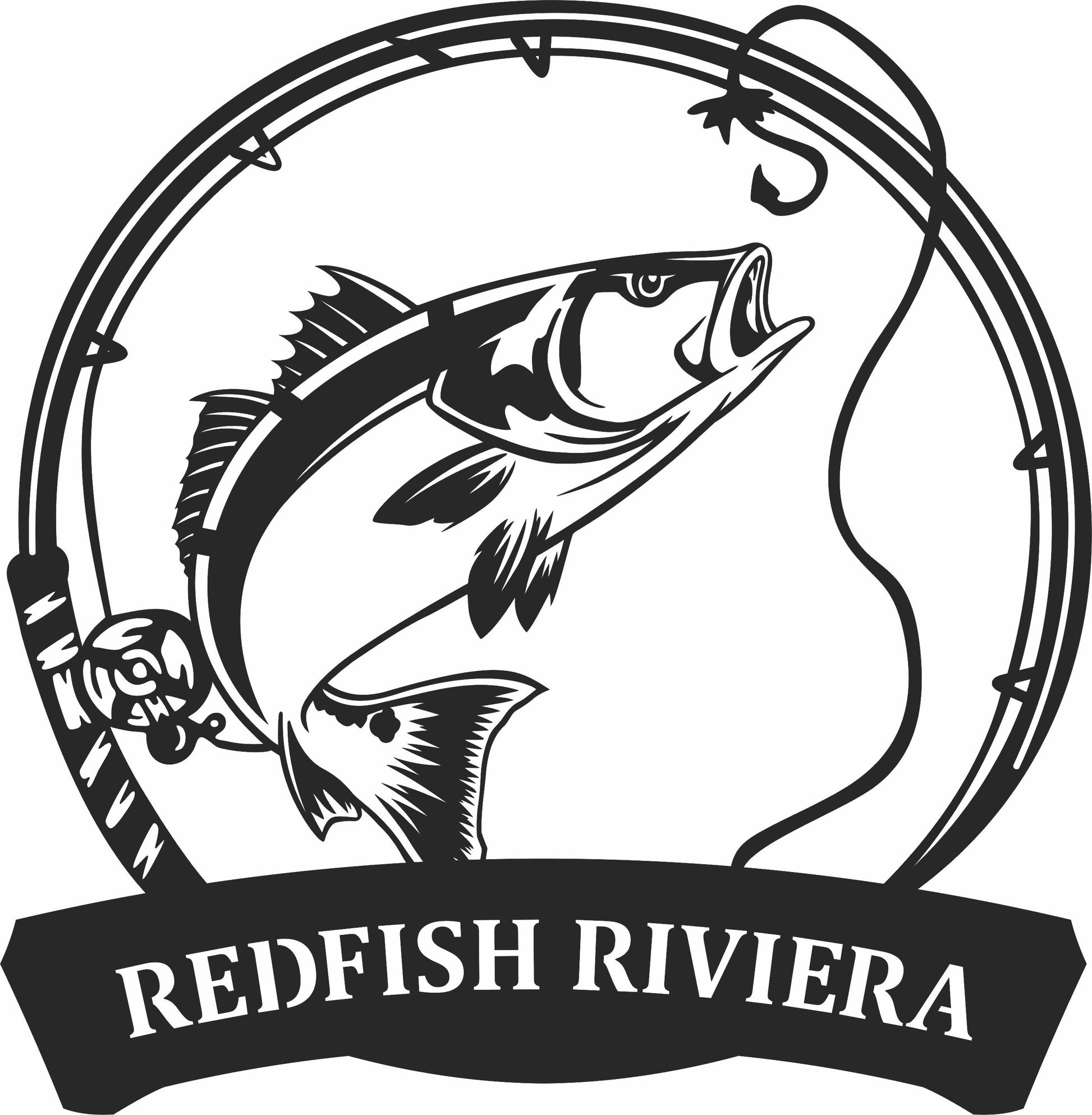 Personalized Fishing Sign – SVG DXF CDR Laser Cut File